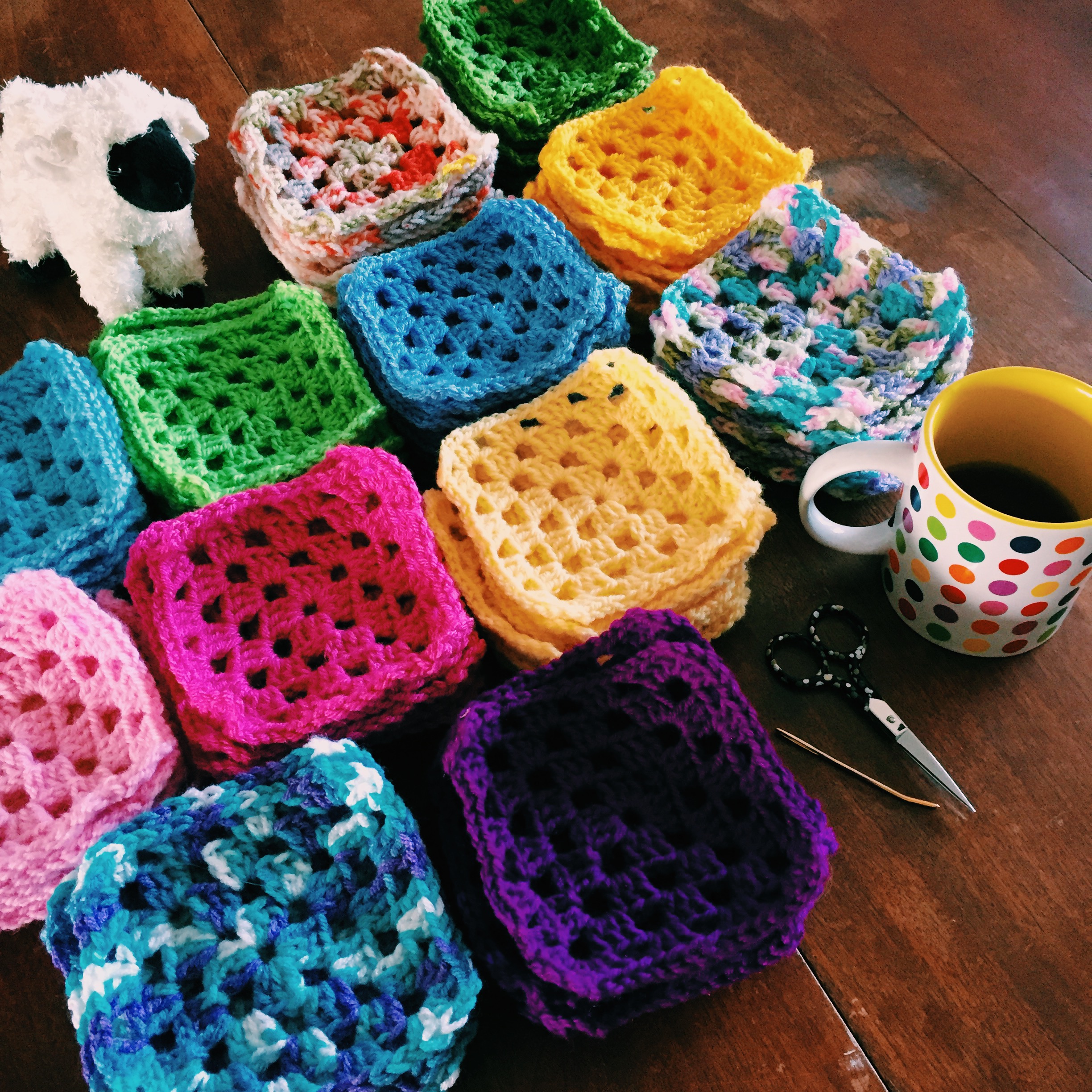 Granny Square Scrap-ghan | Crochet Pattern by MadameStitch