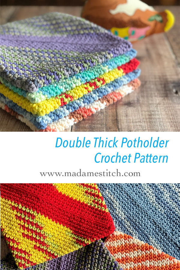 Double Thick Potholder Crochet Pattern