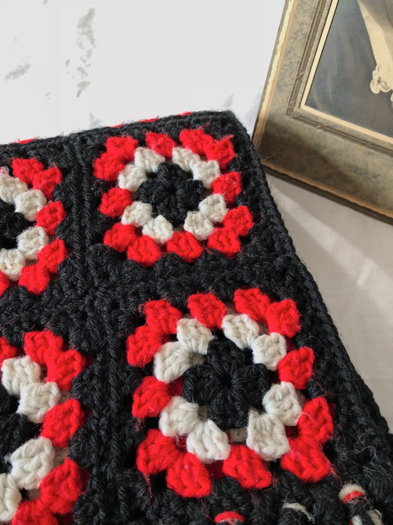 Traditional #grannysquare #crochet #scarf