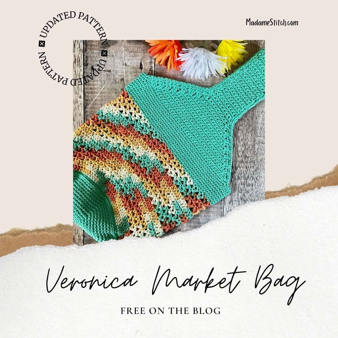 The perfect V-Stitch market bag for all your shopping needs