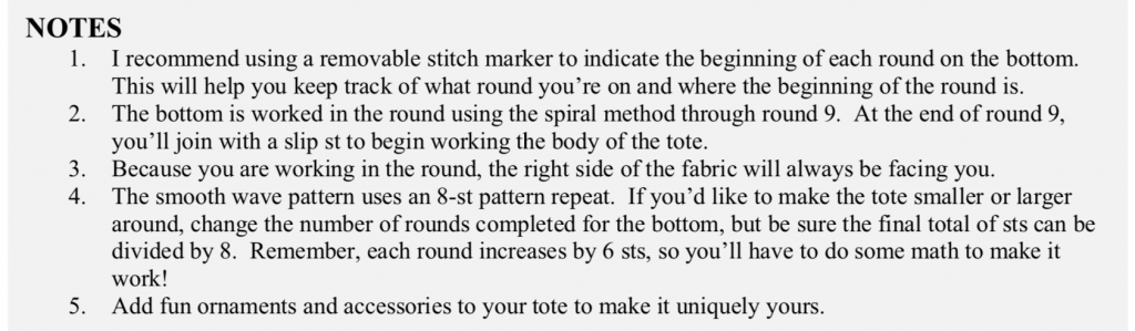 How to Read Crochet Patterns | Sections