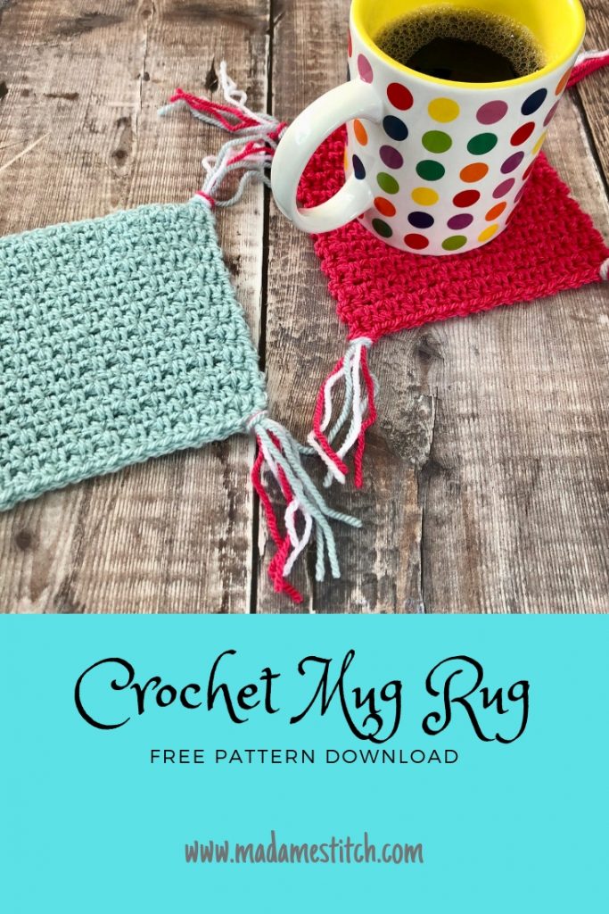 Linen Stitch Mug Rug | Free Pattern Download