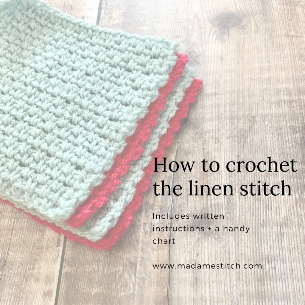 How to crochet the linen stitch | MadameStitch