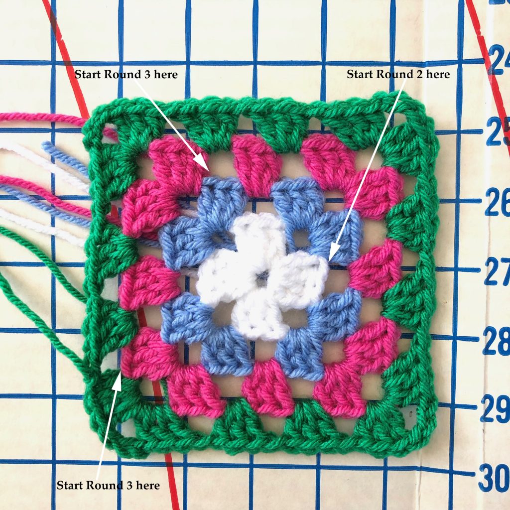 Why Does My Granny Square Slant? | How to Fix It by MadameStitch How to crochet a granny square that doesn't slant #grannysquare #crochettip #crochethowto