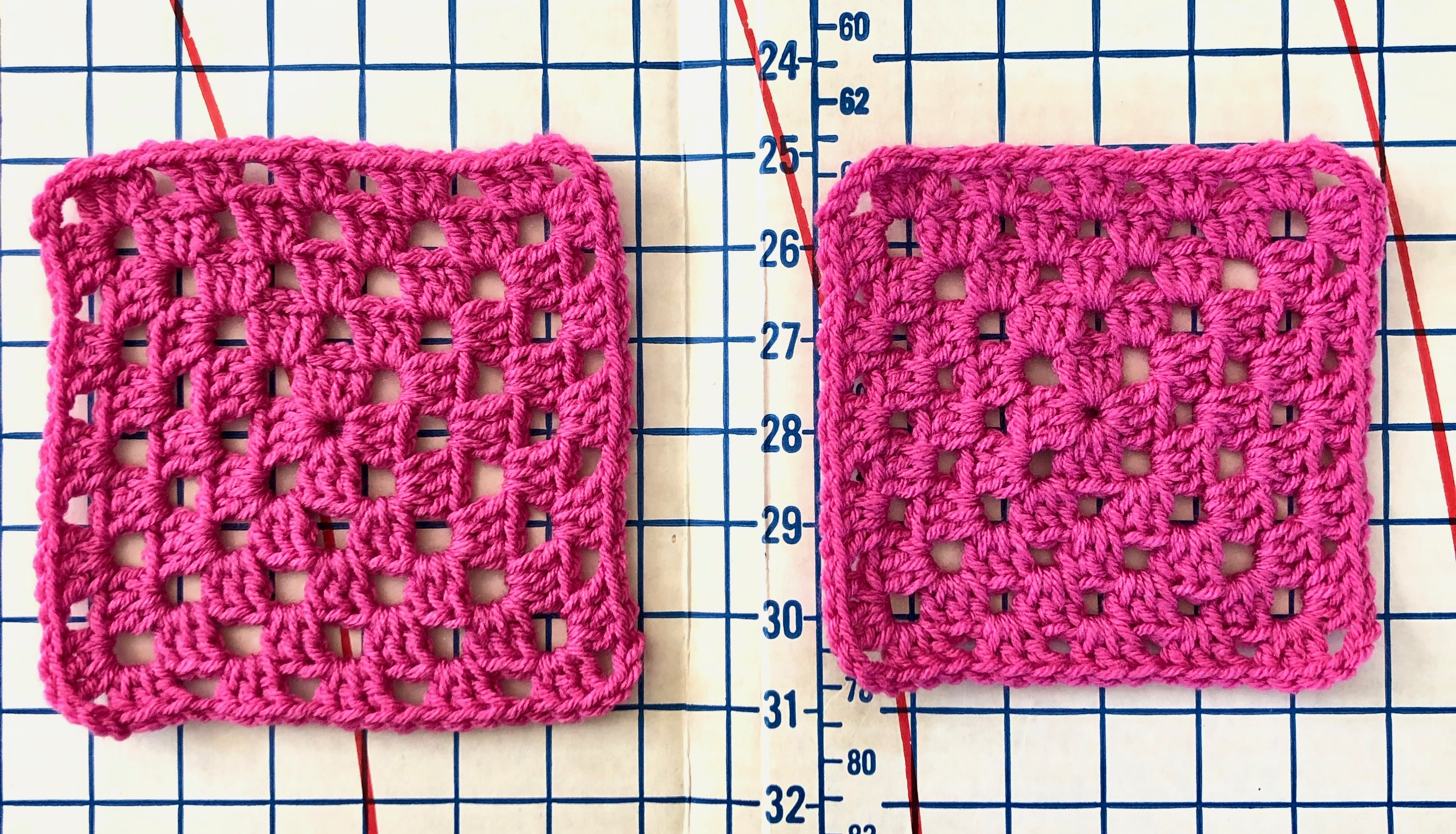 Comparison of Different Ways to Crochet Granny Squares