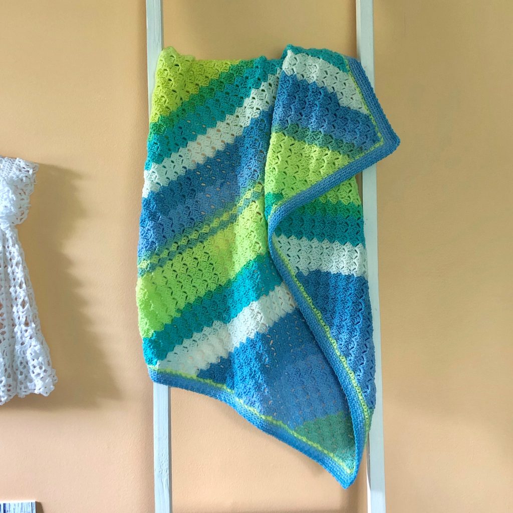 C2C Rectangle Baby Blanket | Crochet pattern by MadameStitch