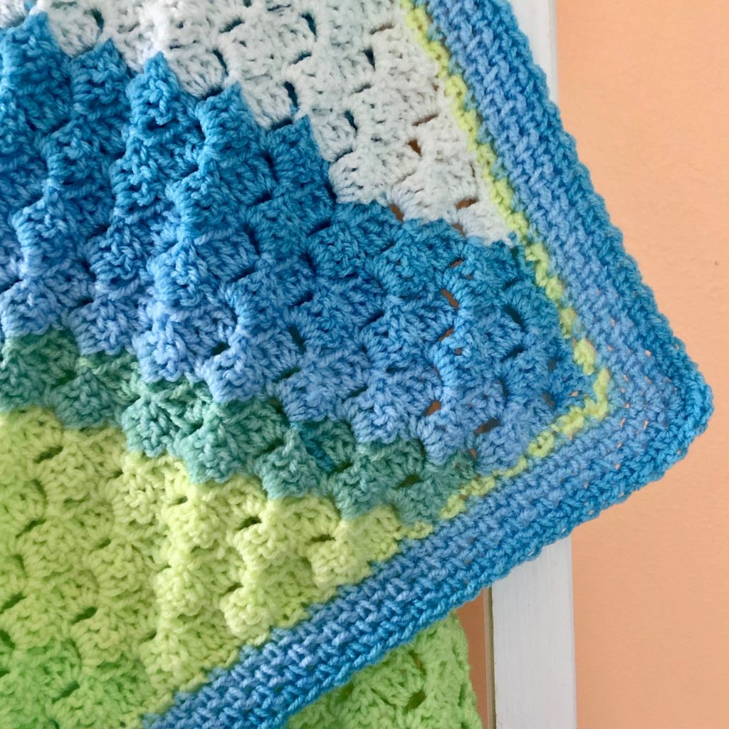 C2C Rectangle Baby Blanket | Crochet pattern by MadameStitch