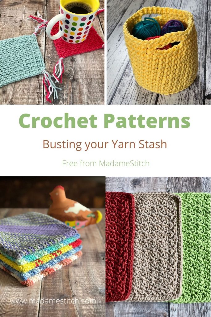 Yarn Stash Patterns | Crochet by MadameStitch