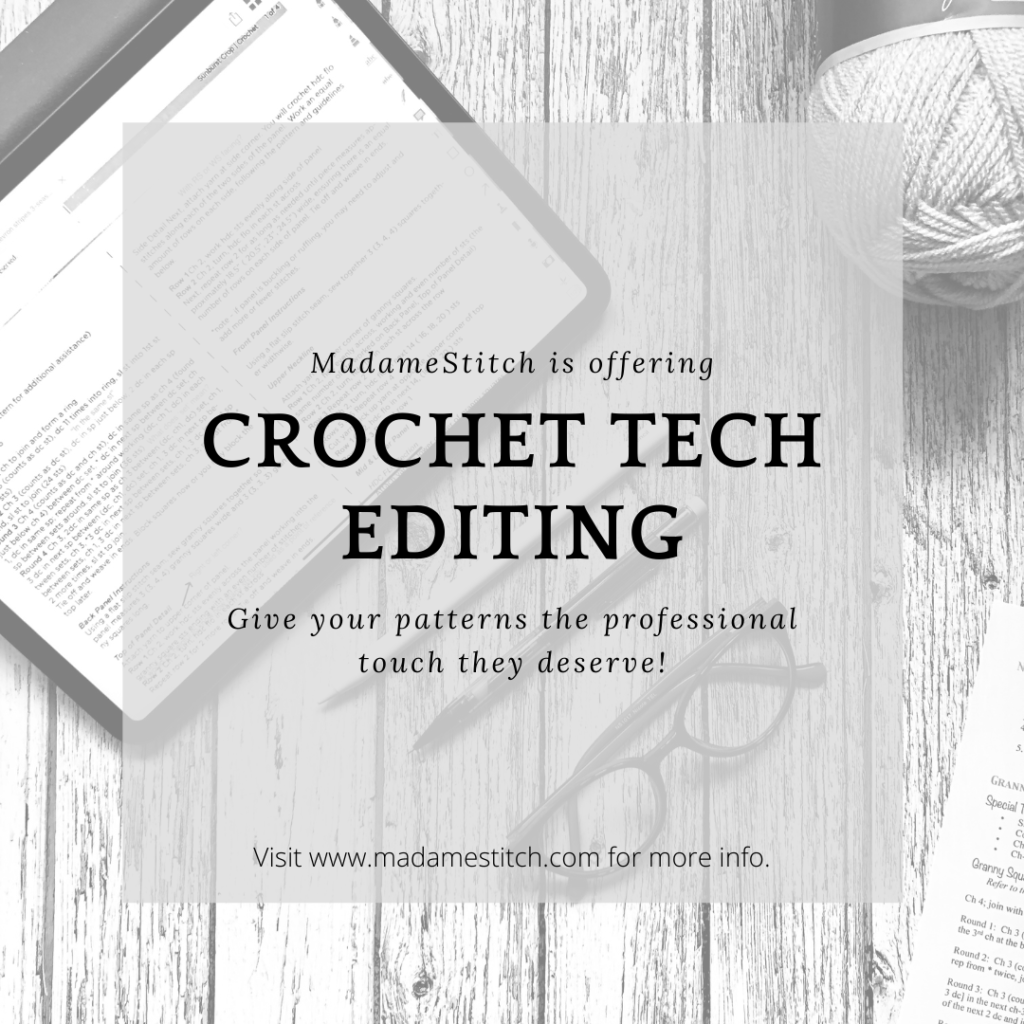 Crochet Technical Editing by MadameStitch