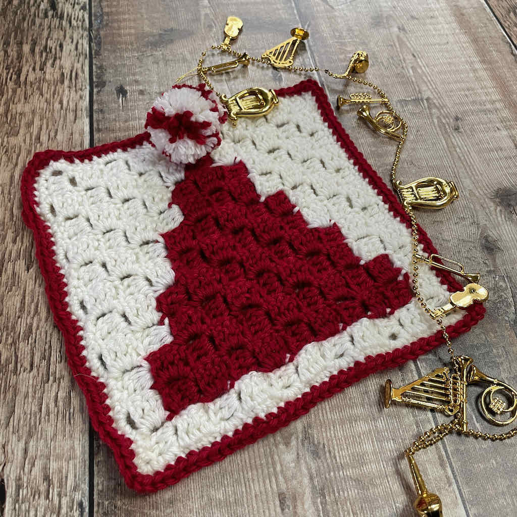 Christmas Crochet Blanket Square