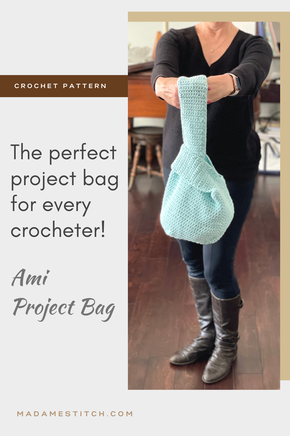 How to Crochet Purse Handles - All About Ami