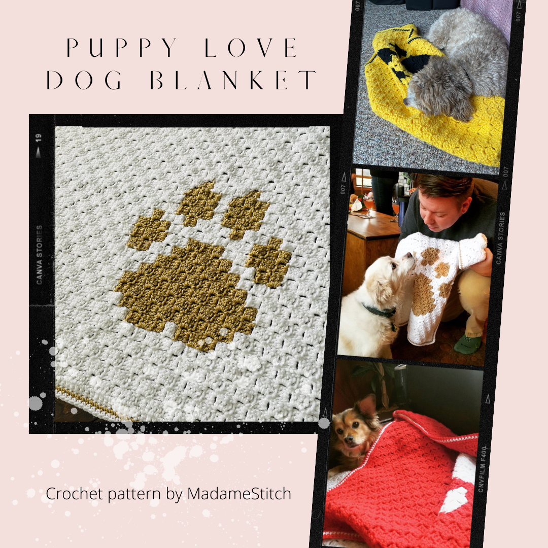 The perfect crochet blanket for every dog lover