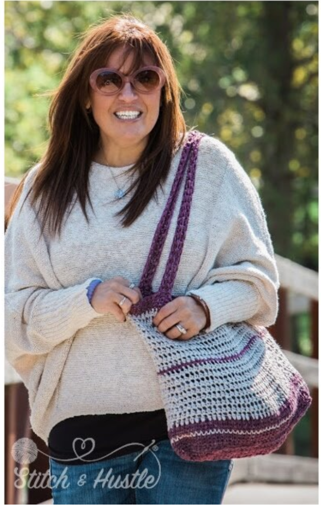 Danbury tote crochet pattern by Stitch and Hustle