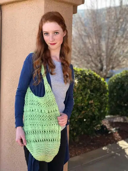 March Market bag crochet pattern