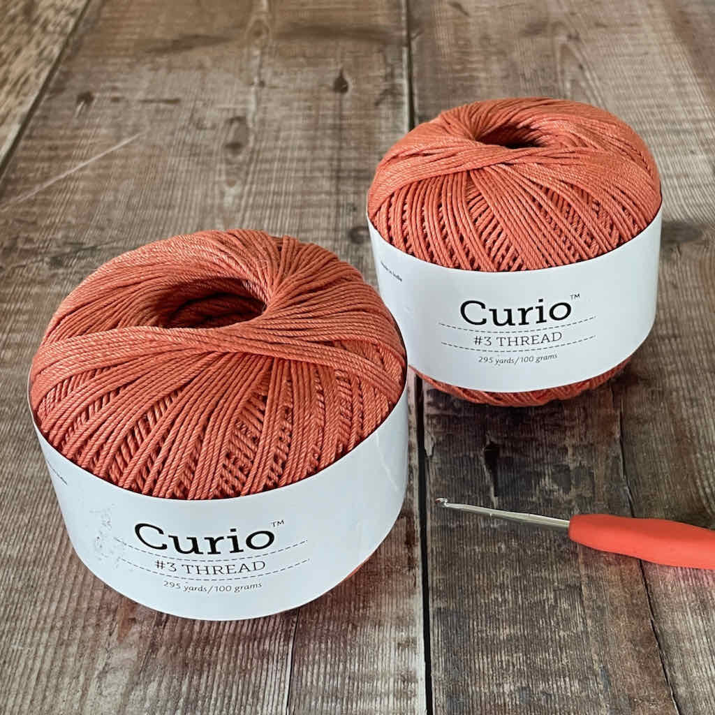 Picture of 2 balls of Curio 3 crochet thread