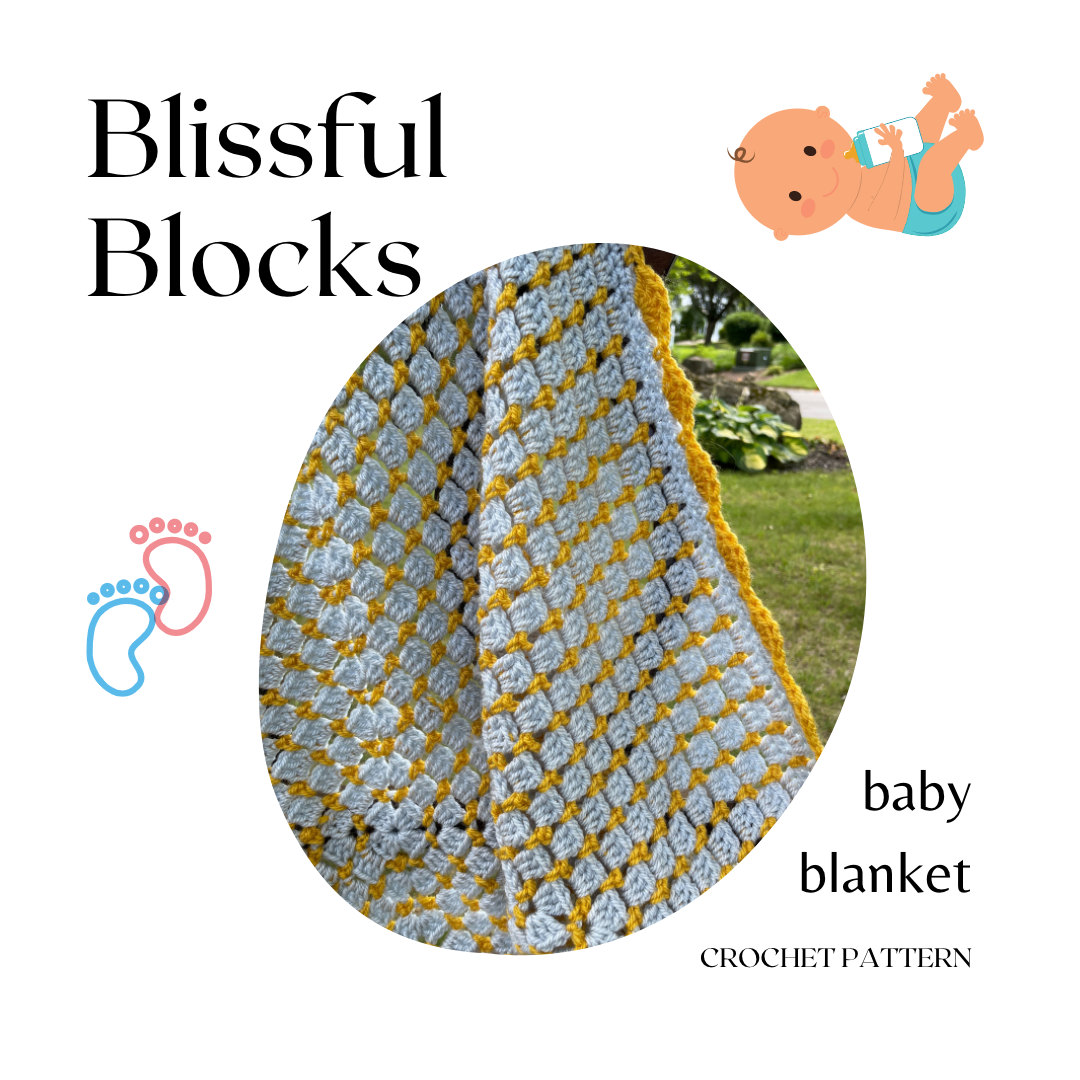 Blissful Blocks Baby Blanket premium crochet pattern