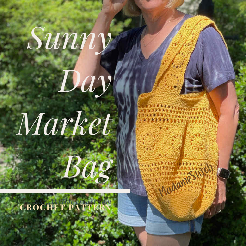 The Sunny Day Market Bag Crochet Pattern by MadameStitch