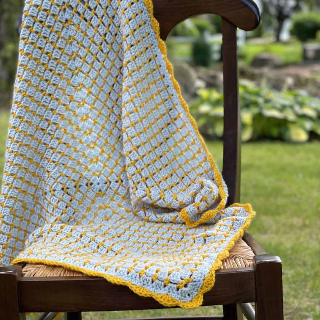 The Blissful Blocks Baby Blanket | A premium crochet pattern by MadameStitch