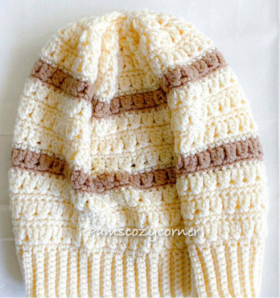 Criss Cross Hat by Pam's Cozy Corner