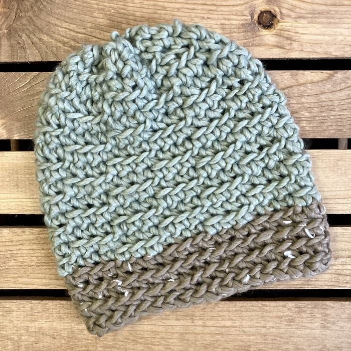 Easy Peasy Textured Beanie hat pattern by Simply Hooked by Janet