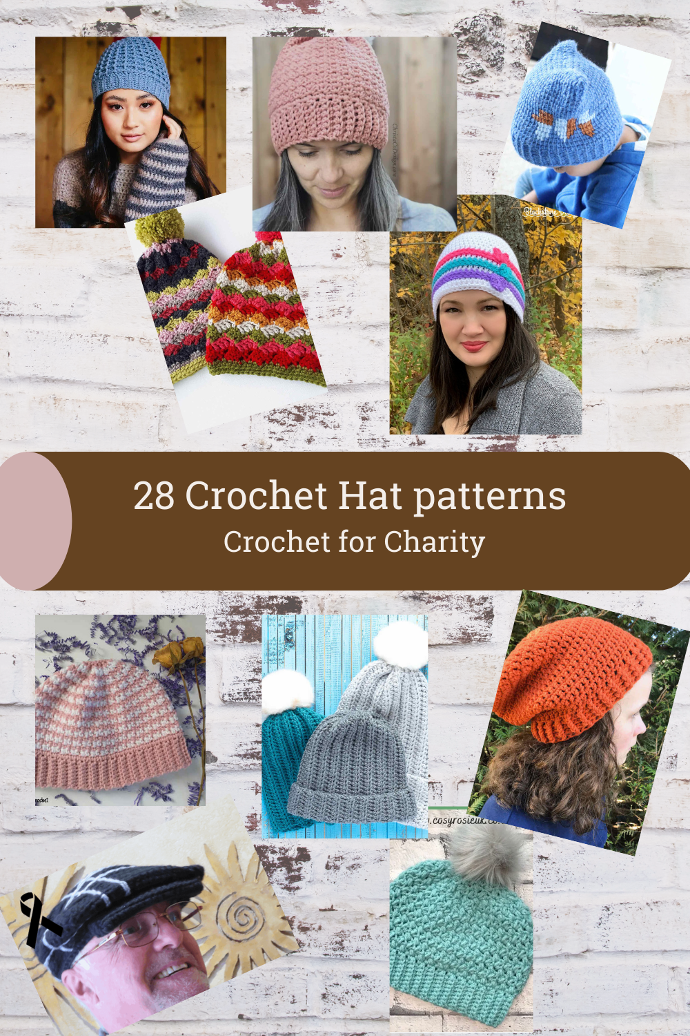 28 Crochet Hat Patterns perfect for you or for charity | blog post by MadameStitch