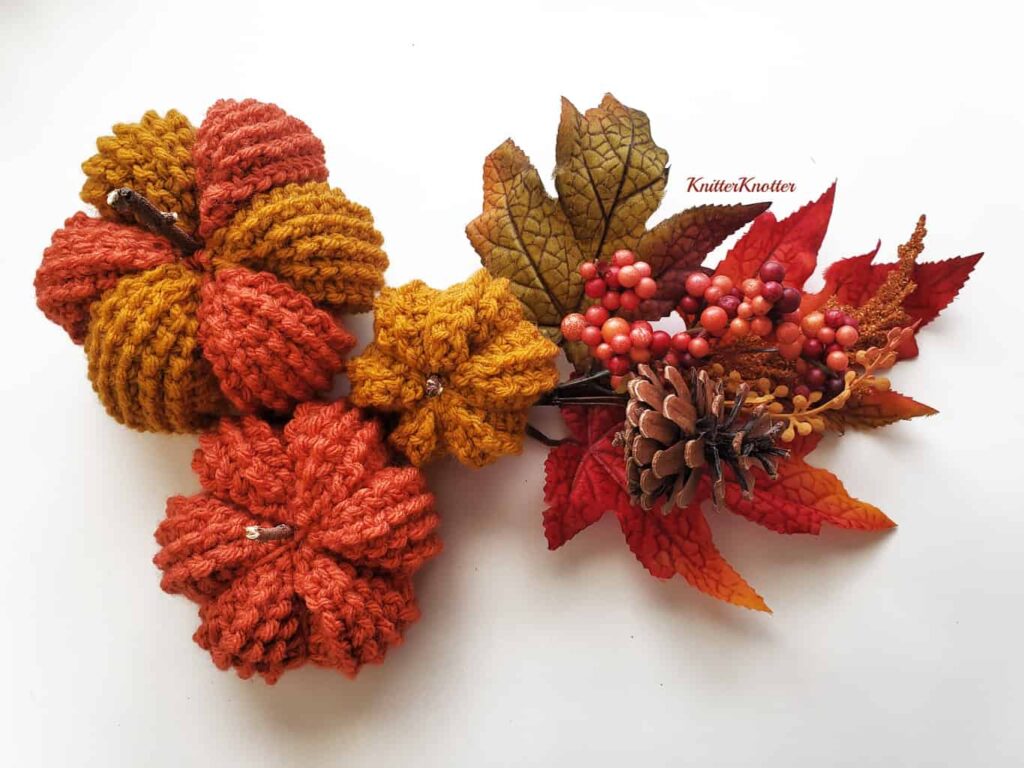 Tunisian fall pumpkin crochet pattern