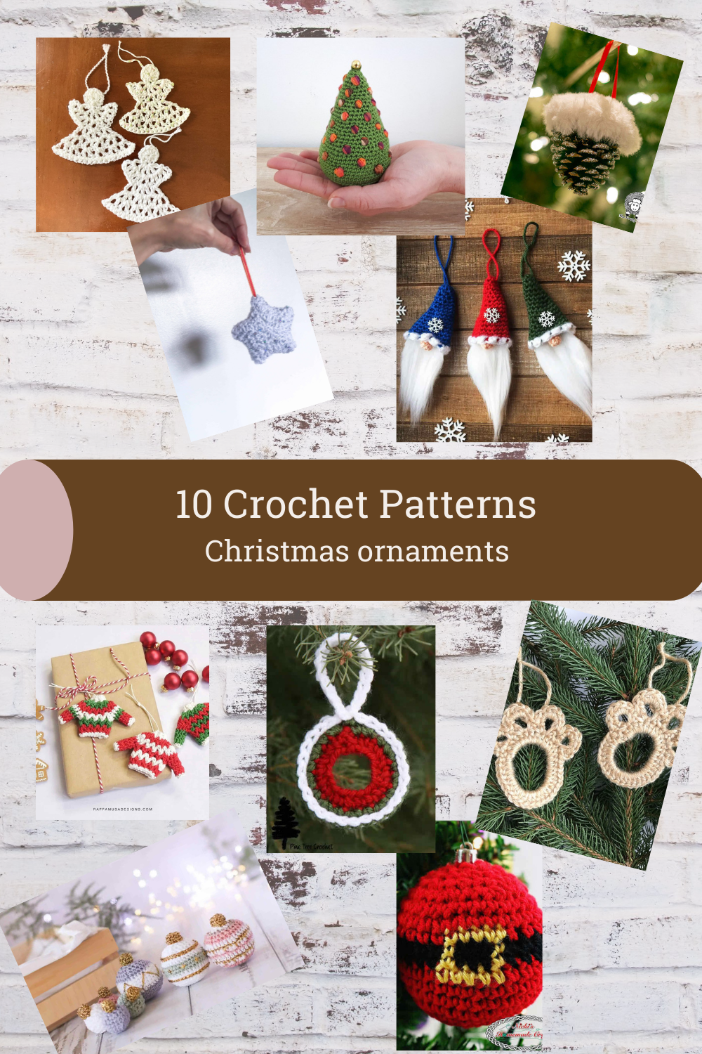 Christmas ornament crochet pattern roundup