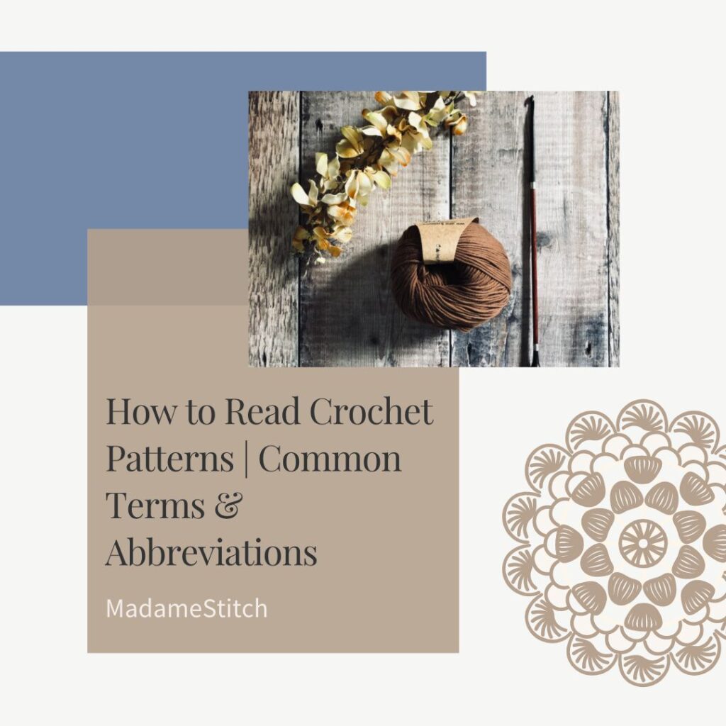 How to read crochet patterns | Common terms & Abbreviations