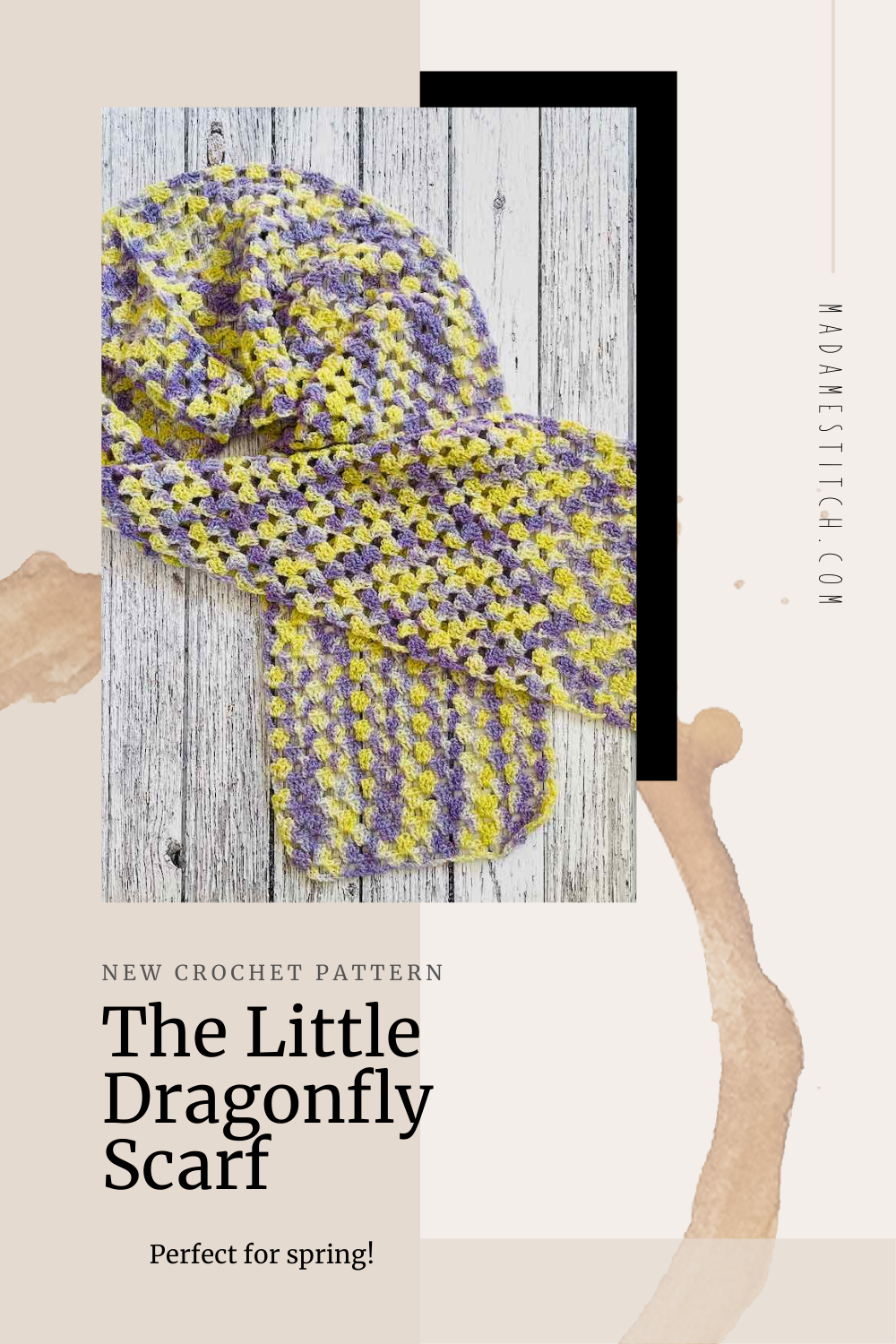Picture of granny stitch crochet scarf