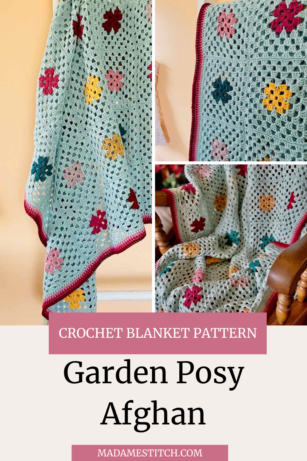 Garden Posy Granny Afghan crochet pattern