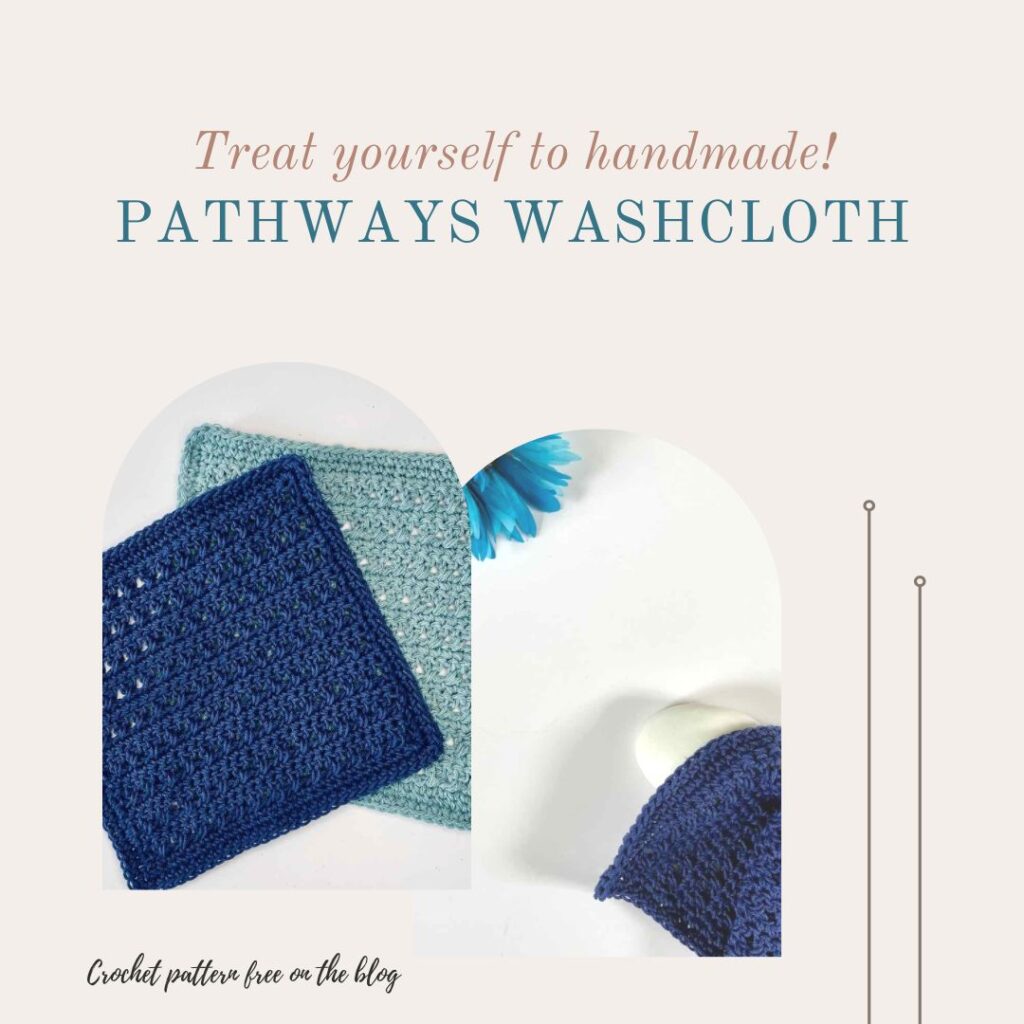 Picture of a washcloth for a free crochet pattern