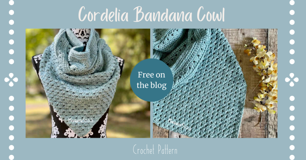 Image of the Cordelia crochet bandana cowl