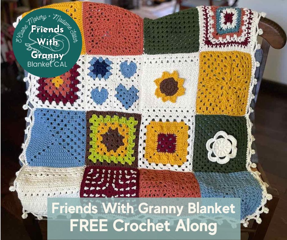 16 squares to make a very special granny square blanket