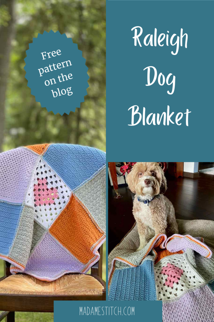 An easy dog blanket crochet pattern for your best friend MadameStitch