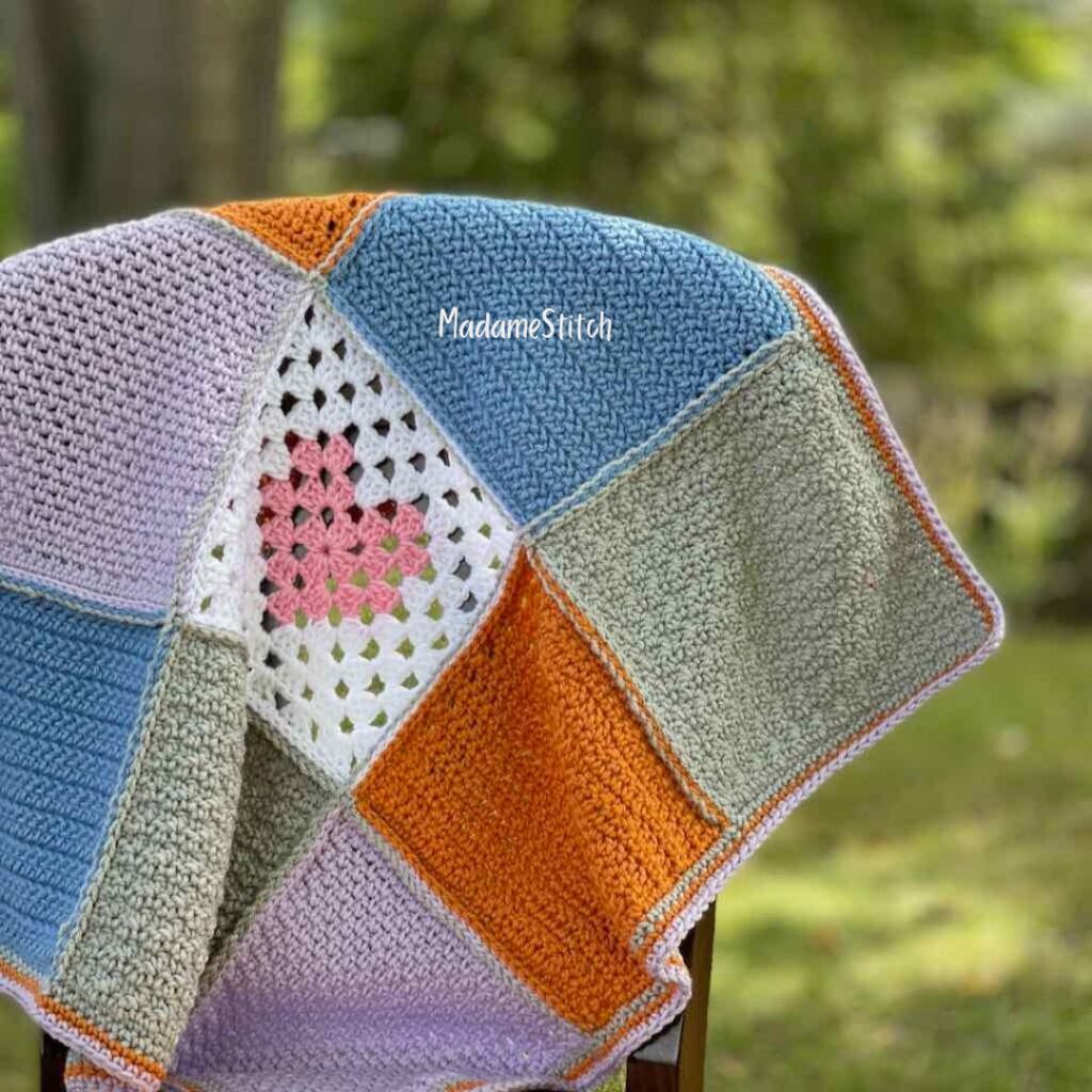 Photo of dog blanket crochet pattern
