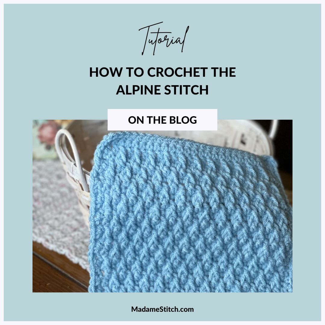 Learn the crochet alpine stitch with this tutorial