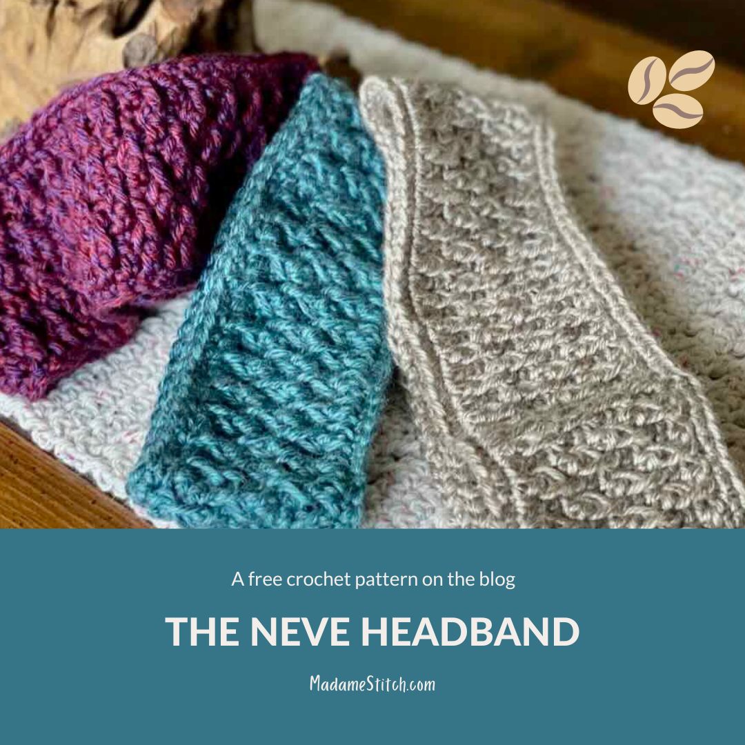 A beautiful alpine stitch headband perfect for winter