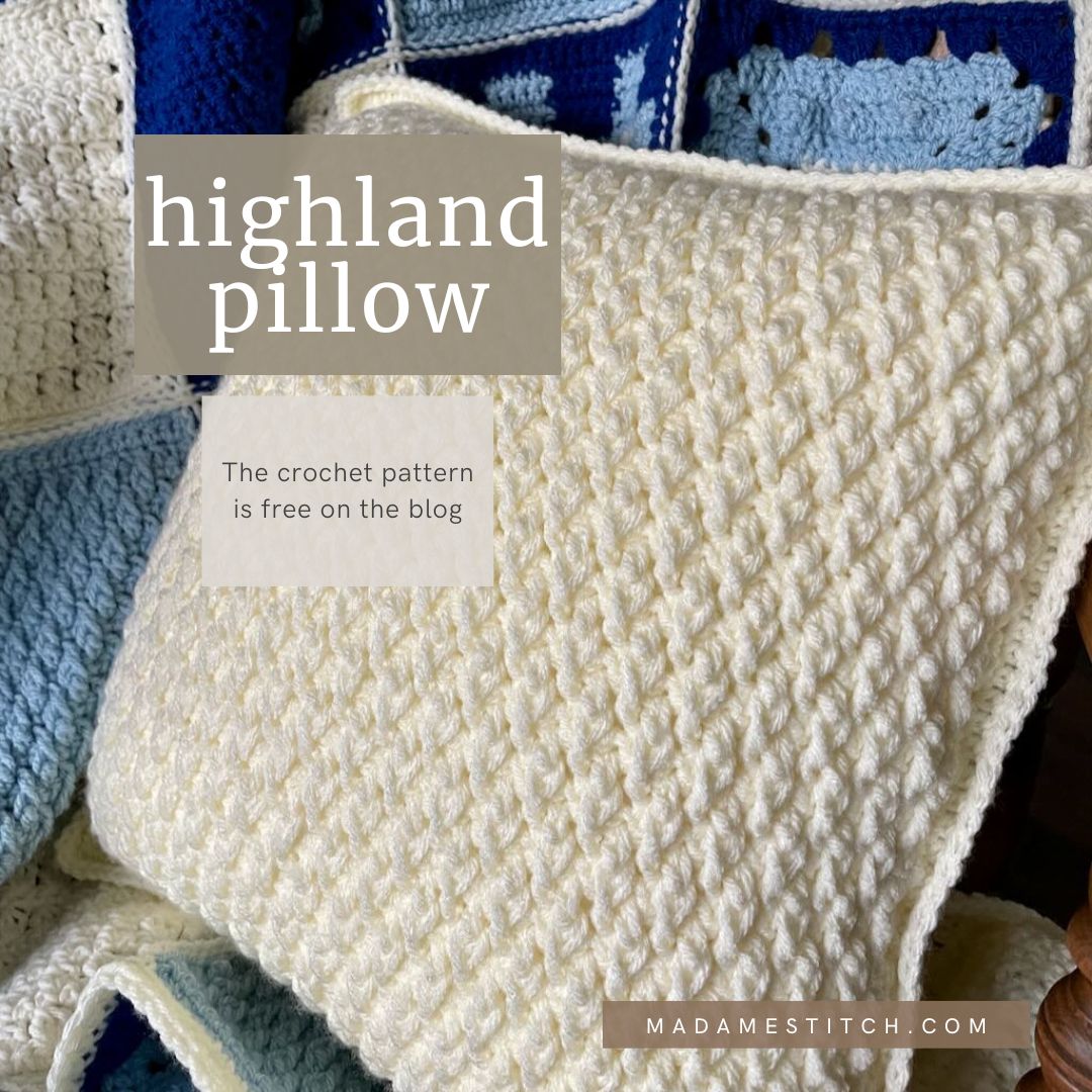 A snuggly alpine stitch pillow to beautify your home