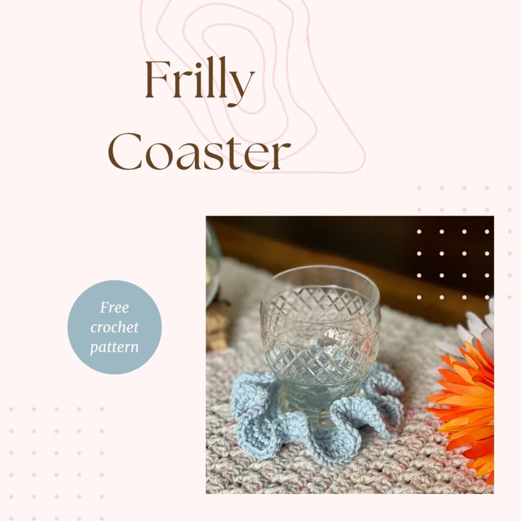 The Frilly Crochet Coaster | A free pattern by MadameStitch