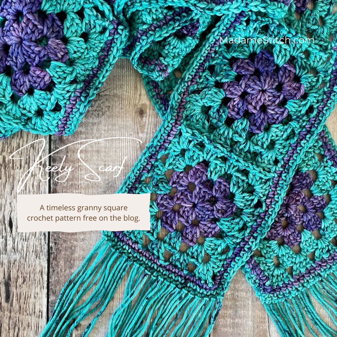 The perfect crochet granny square scarf pattern for beginners