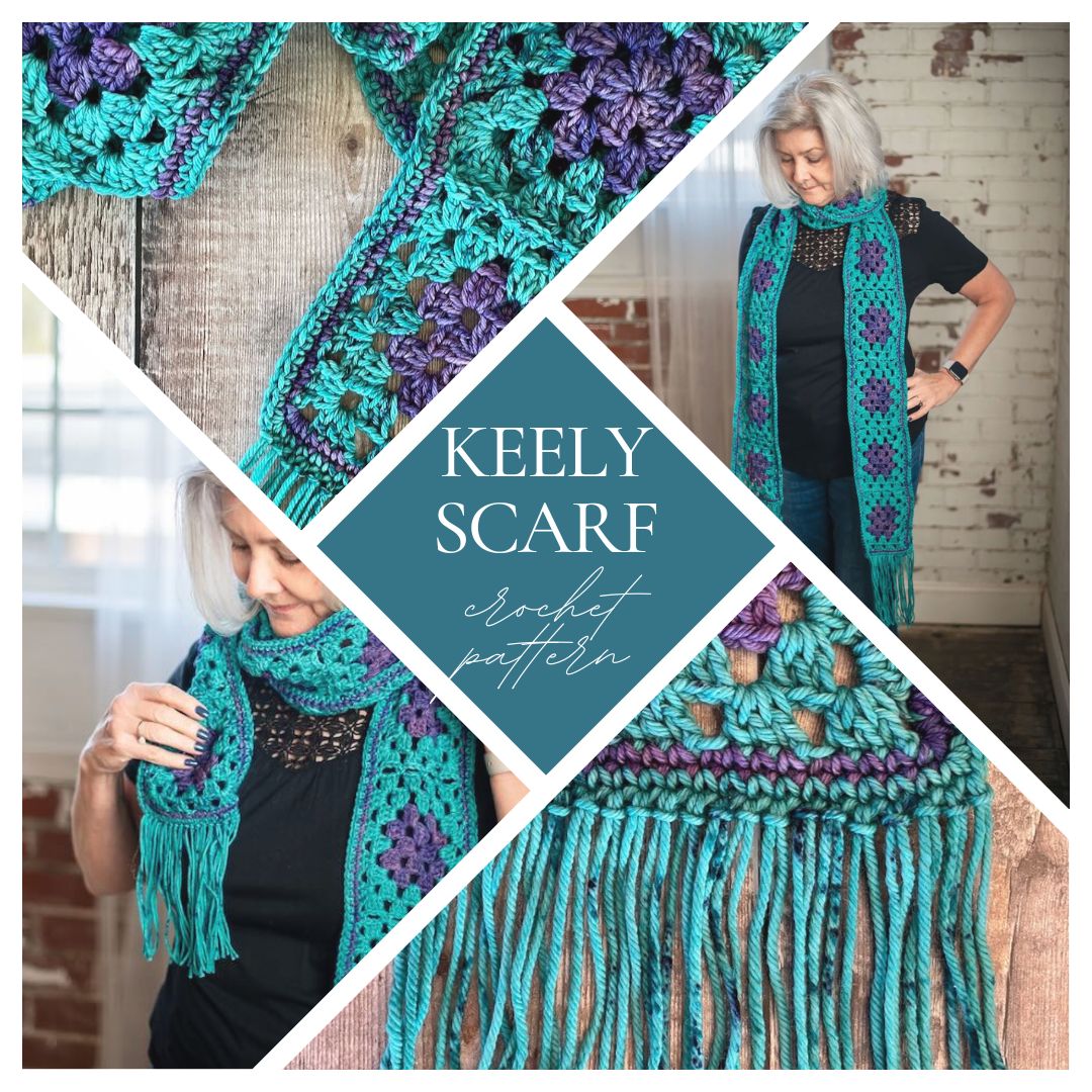 The perfect crochet granny square scarf pattern for beginners
