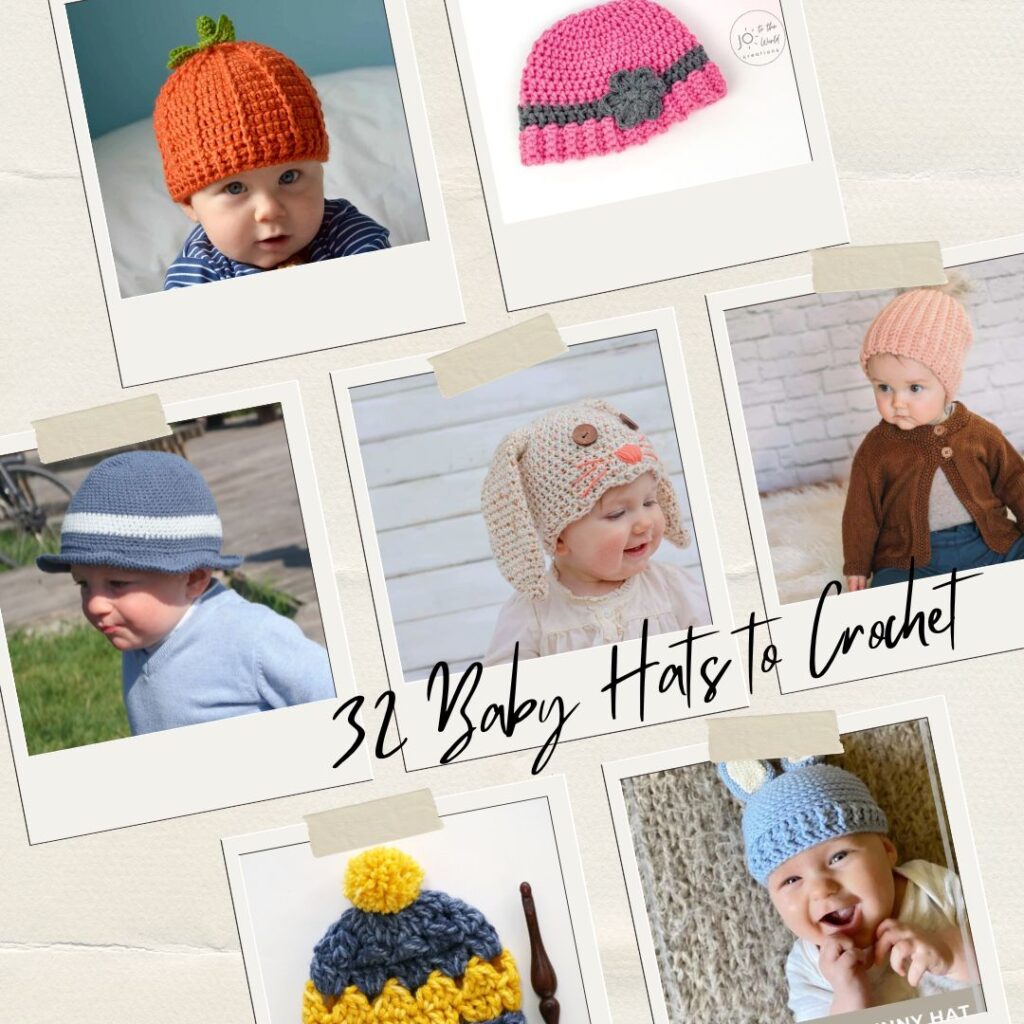 32 Adorable Baby Hats to Crochet | A roundup collection by MadameStitch