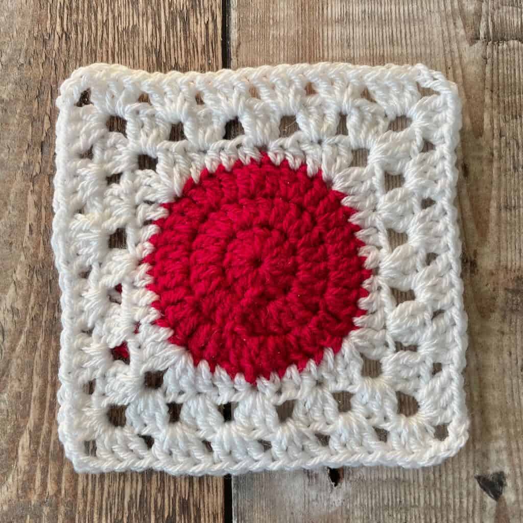 Square for the Polka Dot Dreams granny square baby blanket | A design by MadameStitch