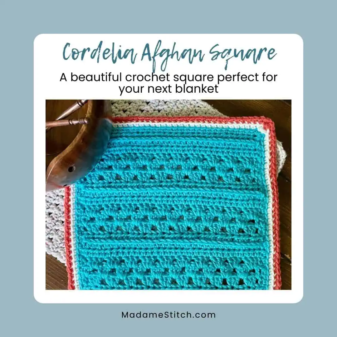 The Cordelia afghan square | The perfect foundation for any crochet blanket