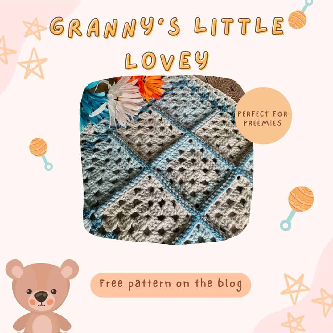 Crochet the perfect granny square lovey for your special little one
