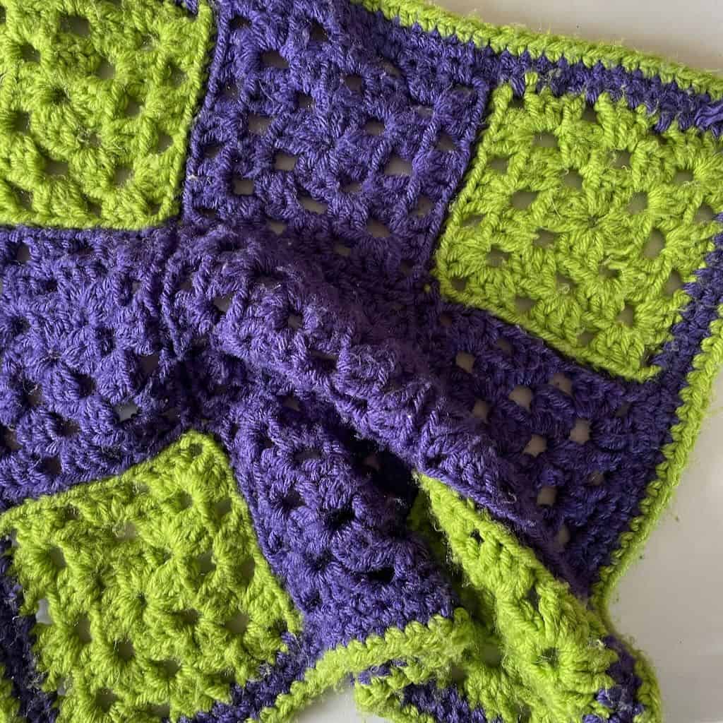 Granny's Little Lovey granny square lovey crochet pattern | A design by MadameStitch