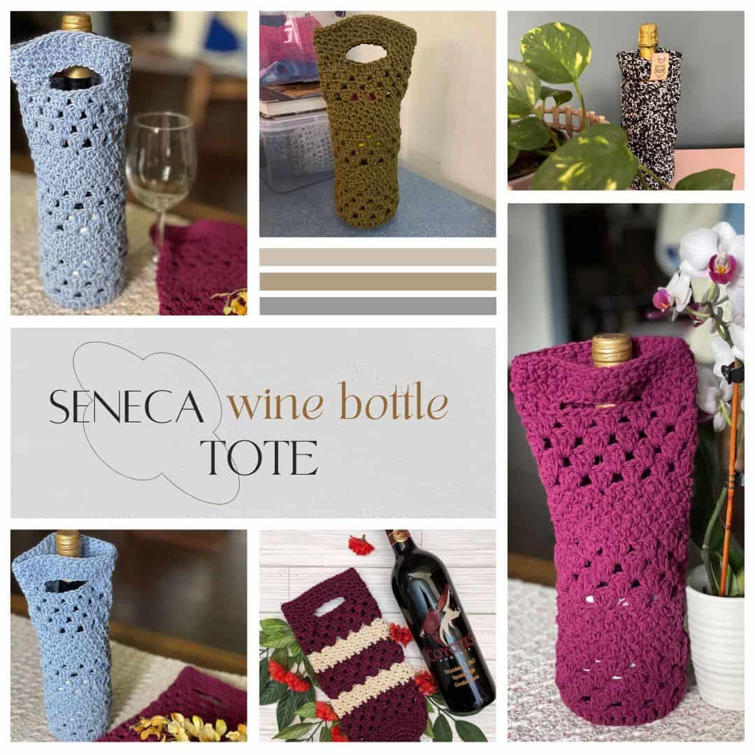 The perfect crochet wine bottle tote for any occasion