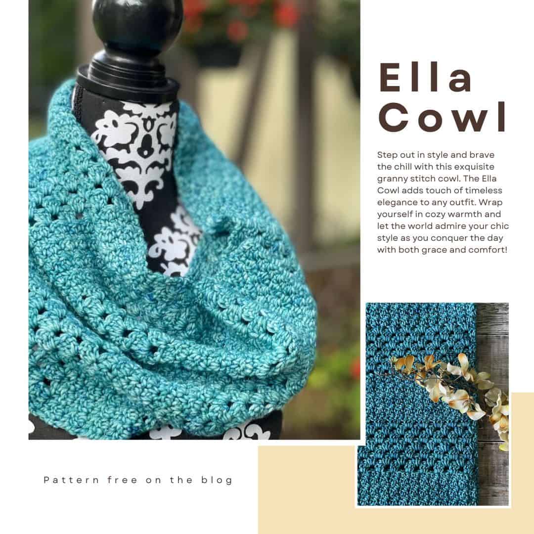 A granny stitch cowl that will make you feel truly luxurious