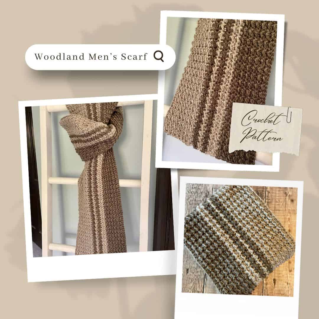 A crochet men’s scarf every guy will love to wear