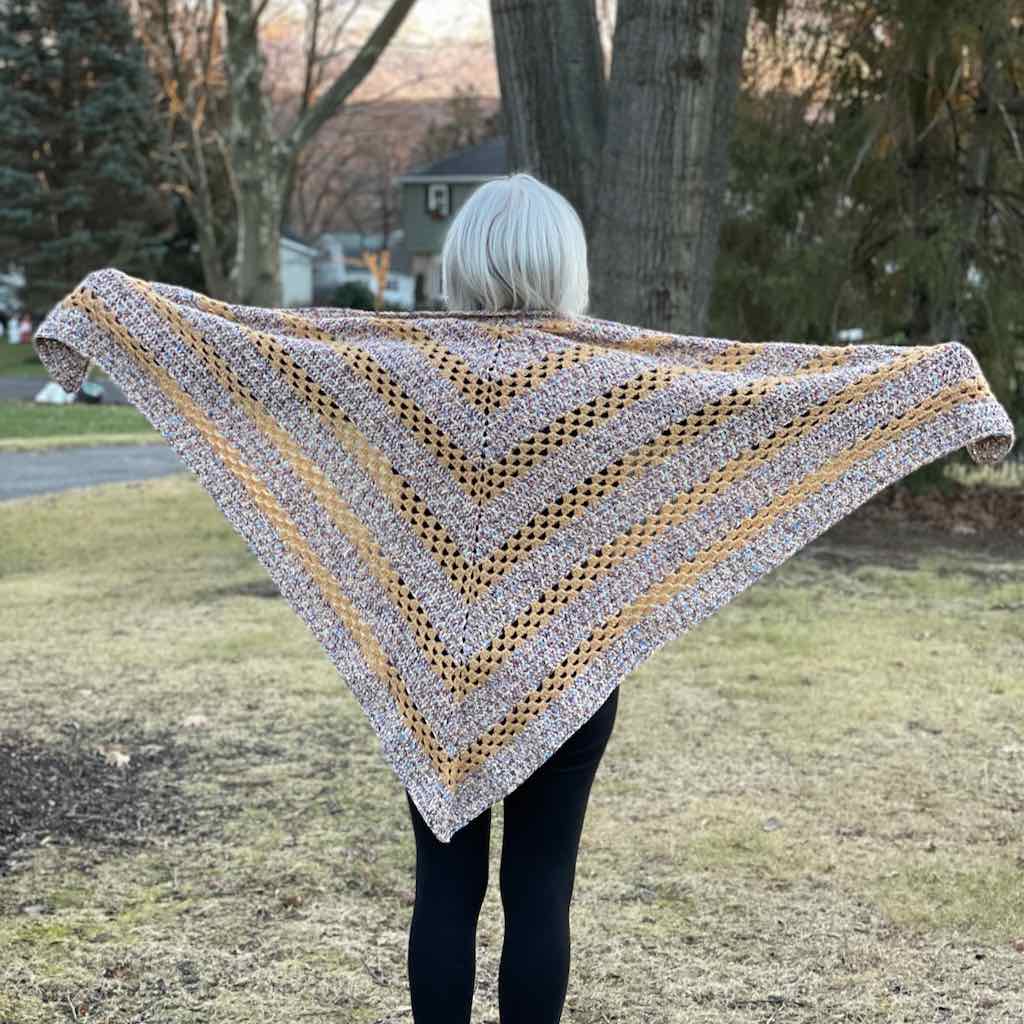 A Library Book Shawl you'll love for cozy reading and relaxing